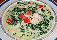 Kokos - Spinat - Surimi - Suppe