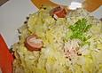 Wirsing - Risotto mit W&uuml;rstchen und Parmesan