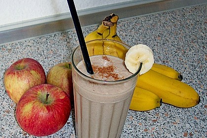Apfel - Zimt - Bananen - Getränk 3