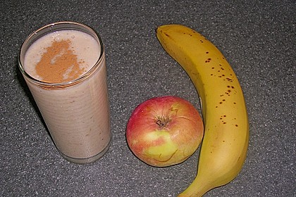 Apfel - Zimt - Bananen - Getränk 6