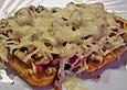 Champignon - R&ouml;sti mit K&auml;se &uuml;berbacken