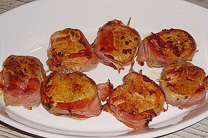 &Uuml;berbackene Medaillons vom Schweinefilet im Speckmantel 9
