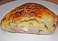 Kassler in Bl&auml;tterteig mit K&auml;se
