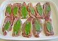 Saltimbocca vom Hirschkalb mit Lorbeer und Spargel - Tagliatelle