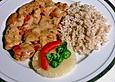 H&uuml;hnercurry mit Ananas