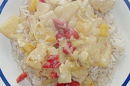 H&uuml;hnercurry mit Ananas 2
