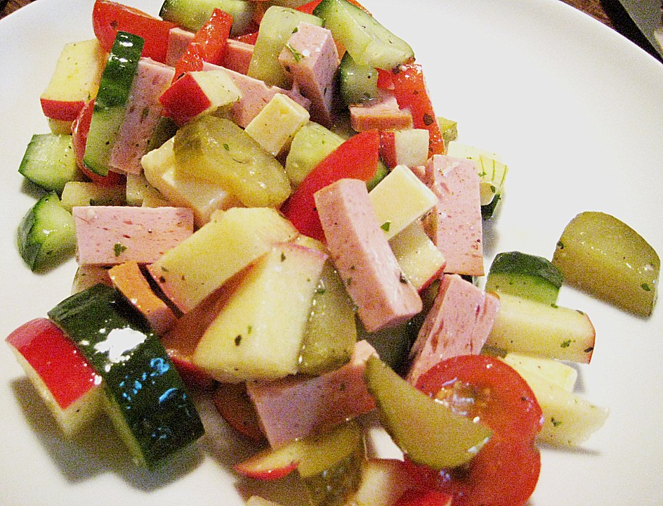 Käse - Wurst - Salat (Rezept mit Bild) von pebbles4 | Chefkoch.de