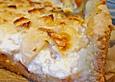 Apfelkuchen mit Sahne - Puddingguss