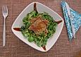 Felsalat mit Nussvinaigrette und Gjetost - Krusti