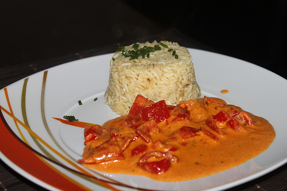 Paprikarahmsauce zu Pasta oder Reis (Rezept mit Bild) Chefkoch.de