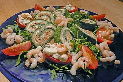 Lachsrolle mit Spinat und Frischkäse 32