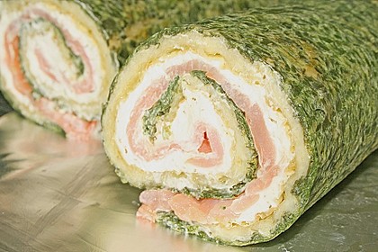 Lachsrolle mit Spinat und Frischkäse 54