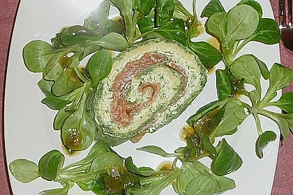 Lachsrolle mit Spinat und Frischkäse 23