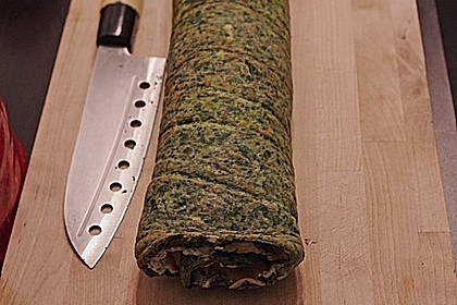 Lachsrolle mit Spinat und Frischkäse 69