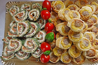 Lachsrolle mit Spinat und Frischkäse 36