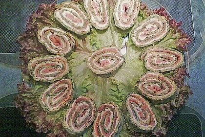 Lachsrolle mit Spinat und Frischkäse 136