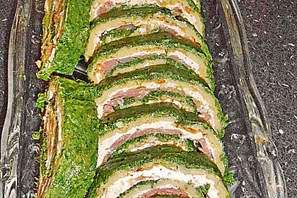 Lachsrolle mit Spinat und Frischkäse 51