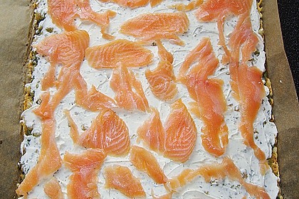 Lachsrolle mit Spinat und Frischkäse 130