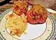 Gef&uuml;llte Paprikaschoten (vegetarisch)