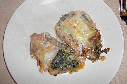Lasagne mit Hackfleisch und Spinat 1