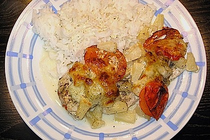 Ananas - H&auml;hnchenschnitzel auf mediterrane Art 2