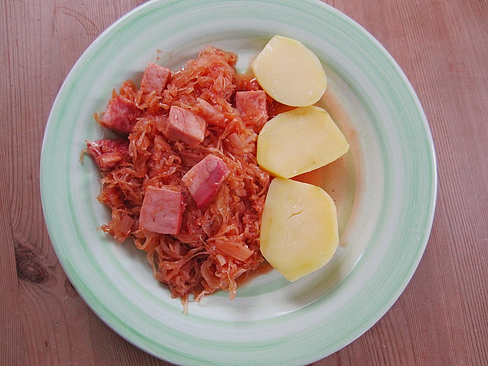 Sauerkrauttopf mit Kasseler (Rezept mit Bild) von Flippi3 | Chefkoch.de