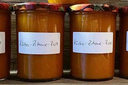 Kürbis - Zitronen - Marmelade 1