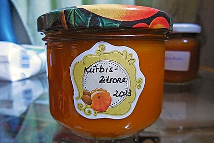 Kürbis - Zitronen - Marmelade
