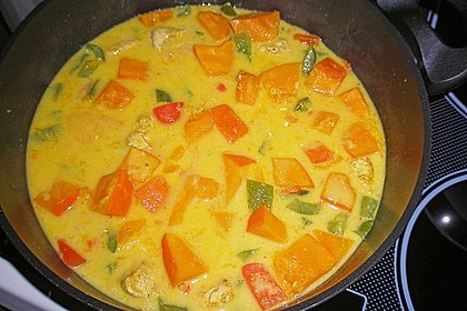 W&uuml;rziger Eintopf mit K&uuml;rbis und Huhn 5