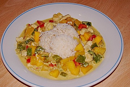 W&uuml;rziger Eintopf mit K&uuml;rbis und Huhn 6