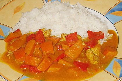 W&uuml;rziger Eintopf mit K&uuml;rbis und Huhn 3