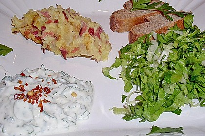 Kartoffelpudding mit Schinken