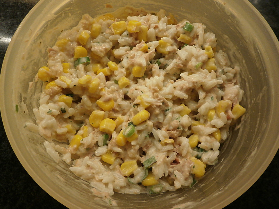 Reis - Mais - Thunfisch - Salat, leicht (Rezept mit Bild) | Chefkoch.de