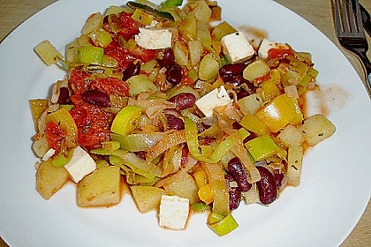 Gem&uuml;sepfanne mit Feta 11
