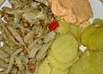 Kartoffelsalat mit Fenchel und karamellisierten Zwiebeln