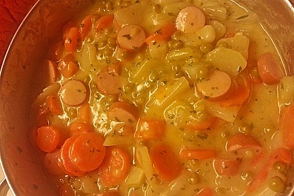 Kohlrabi - M&ouml;hren - Ragout mit W&uuml;rstchen 15