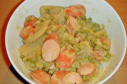 Kohlrabi - M&ouml;hren - Ragout mit W&uuml;rstchen 9