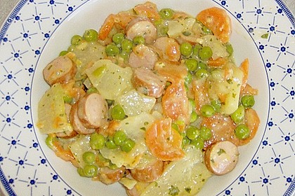 Kohlrabi - M&ouml;hren - Ragout mit W&uuml;rstchen 11