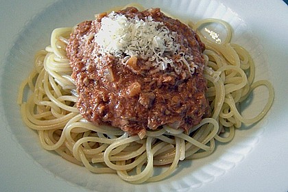 Spaghetti mit Thunfischsauce 1