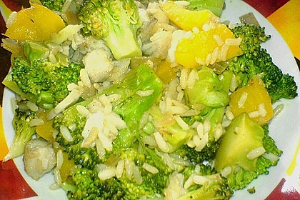 Fischpfanne mit Broccoli