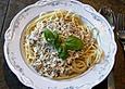 Spaghetti mit Thunfisch