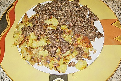 Bratkartoffeln mit Blut - und Leberwurst 5