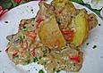 Gebackene Kartoffeln mit Champignonrahm