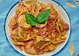 Tortellini mit K&auml;se - Schinken - So&szlig;e