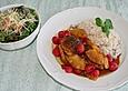 Truthahnschnitzel nach Madras-Art