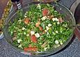 Kr&auml;utersalat mit Mozzarella