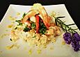 Champagner - Risotto mit Riesen - Garnelen