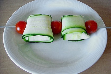 Zucchini - Käse - Spieße 35