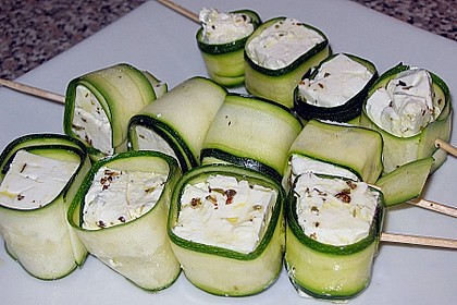 Zucchini - Käse - Spieße 14