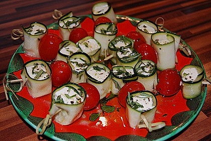 Zucchini - Käse - Spieße 11
